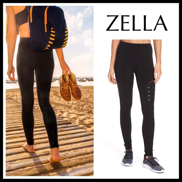Zella Pants - ZELLA BLACK HIGH WAIST LEGGINGS WORKOUT YOGA A2C